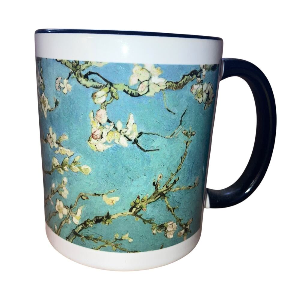 Van Gogh Almond Blossom 11oz Mug White/Black Inside-New without box